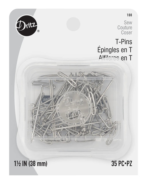 1-1/2" T-Pins - Nickel 35pc