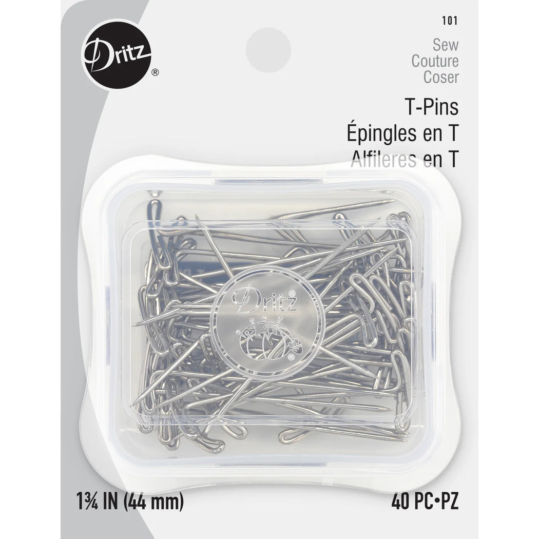 1-3/4" T-Pins - Nickel 40pc