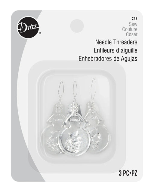 Metal Needle Threaders 3pc