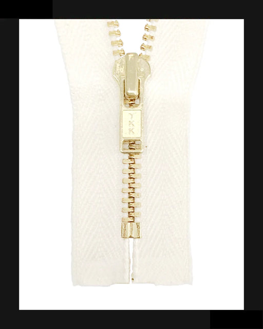 Information related to zippers, thread, and sewing.