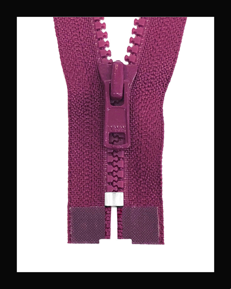 Information related to zippers, thread, and sewing.