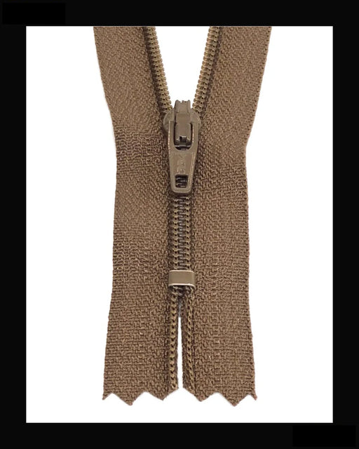 Information related to zippers, thread, and sewing.