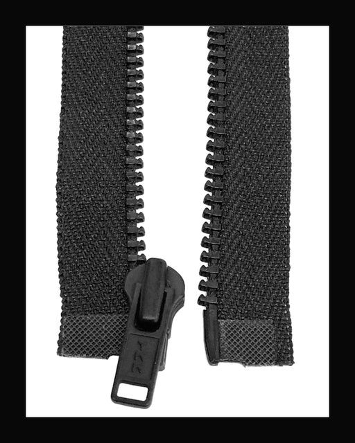 Information related to zippers, thread, and sewing.