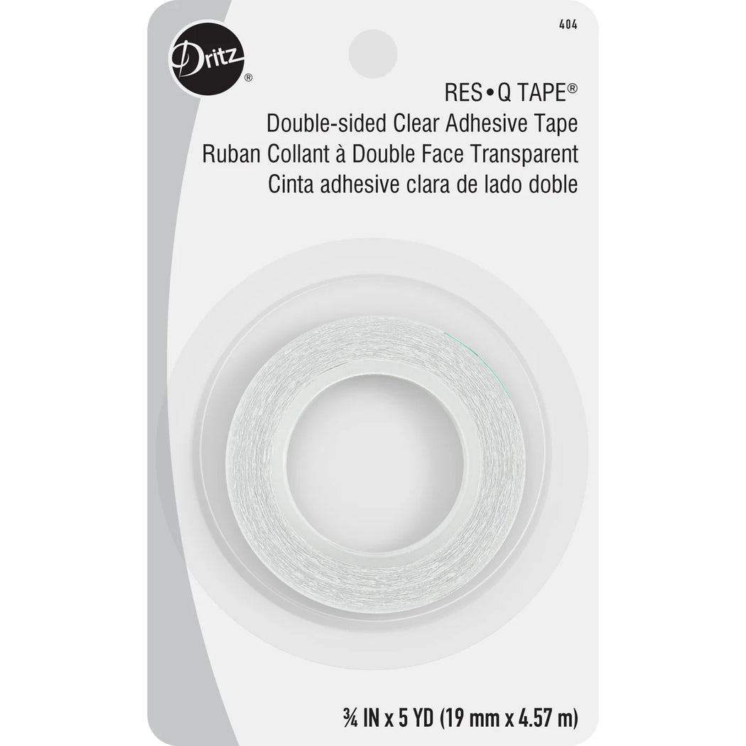 3/4" Res-Q-Tape Double-Sided Adhesive Tape - Clear 5yd