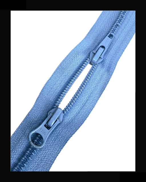 Information related to zippers, thread, and sewing.