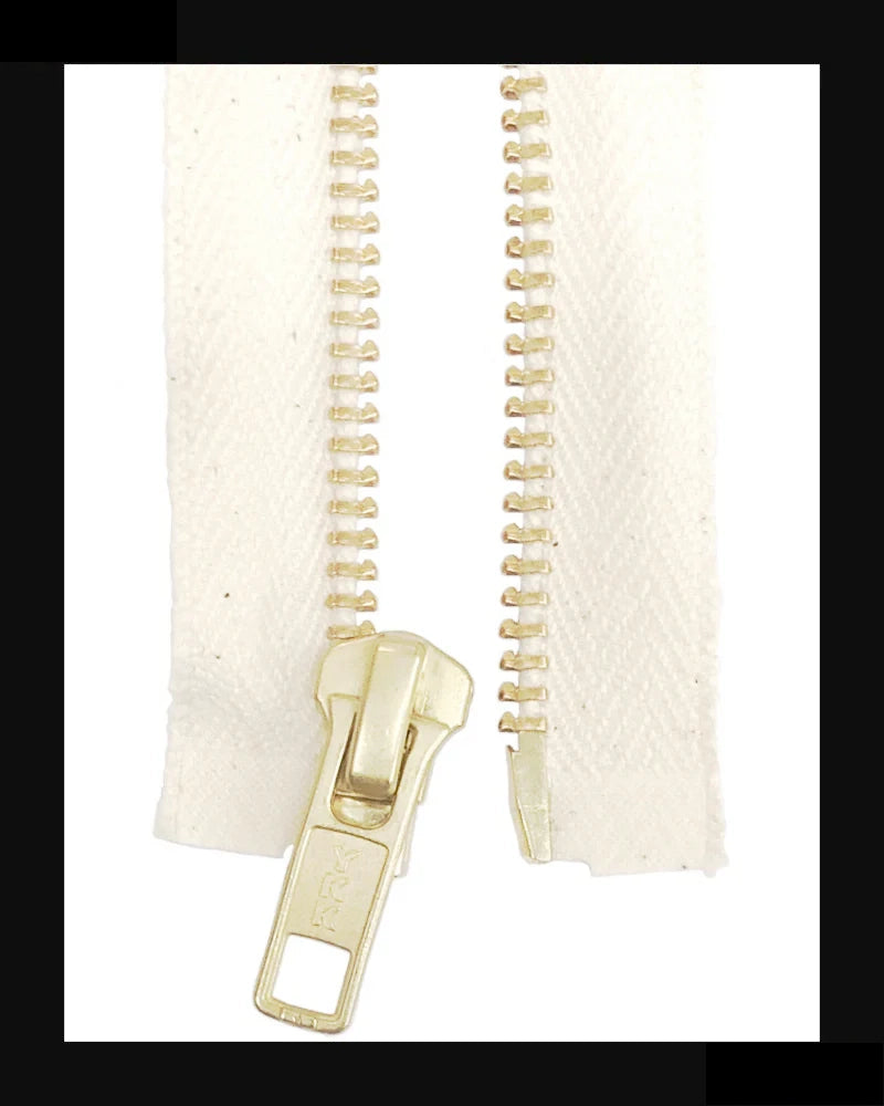 Information related to zippers, thread, and sewing.