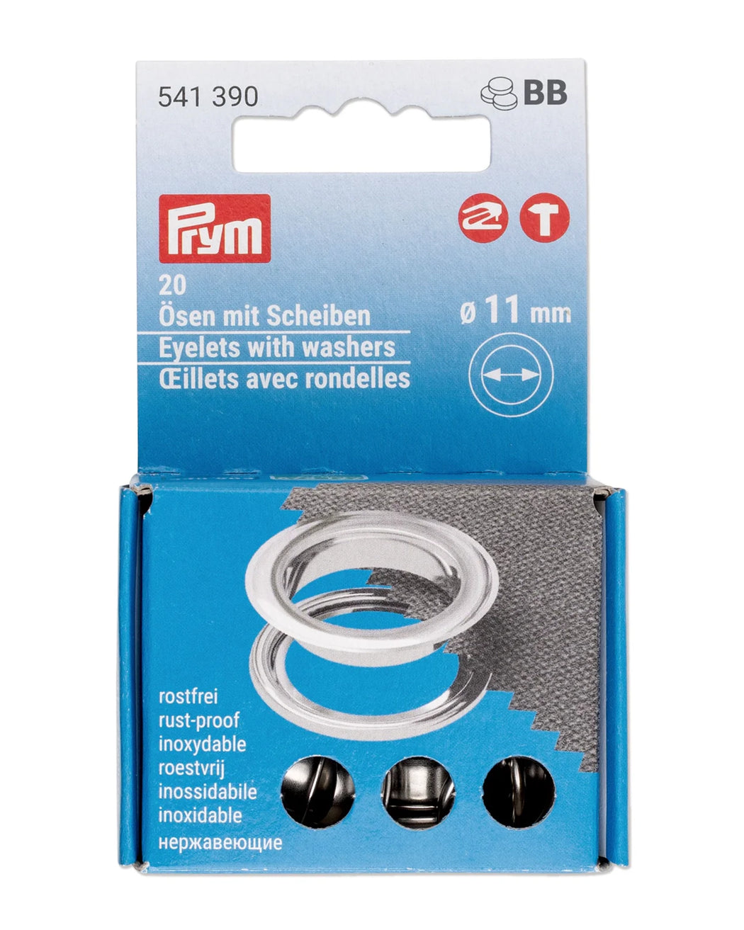 11 mm Eyelets with Washers - 20pcs