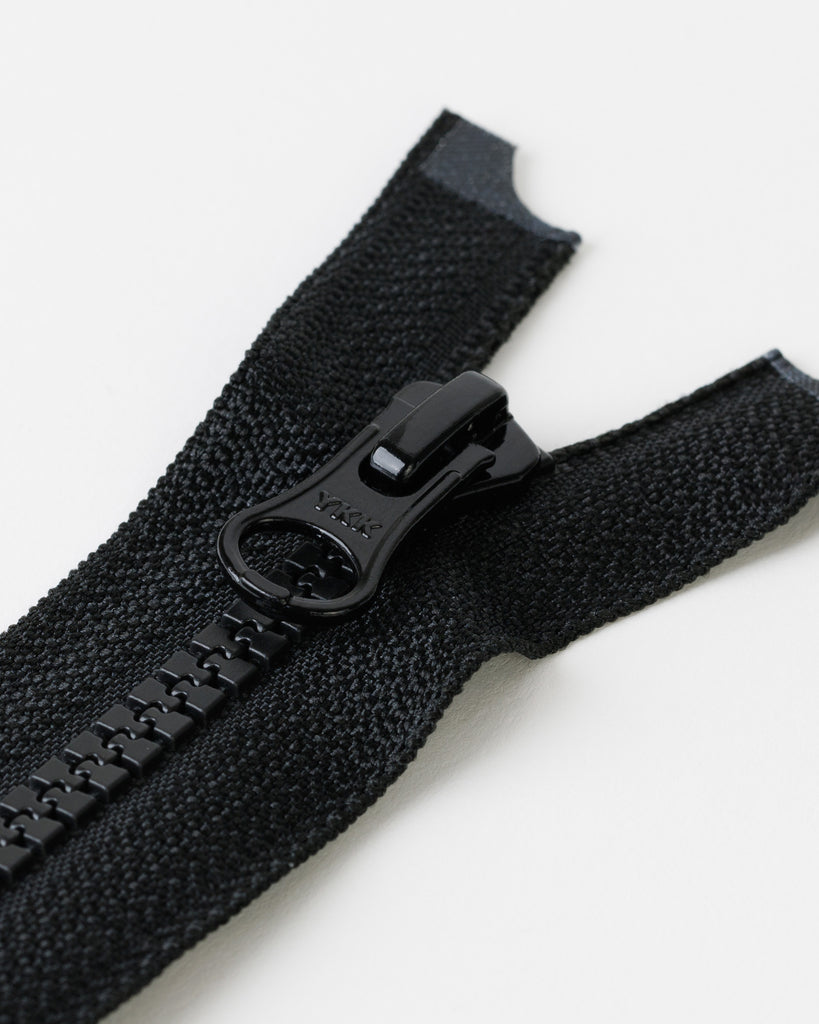 YKK #4.5 Closed Black Oxidized Zipper w/ Auto Lock (3