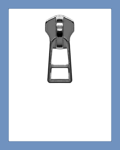 #5 Slider DHR Gunmetal - Zipper and Thread