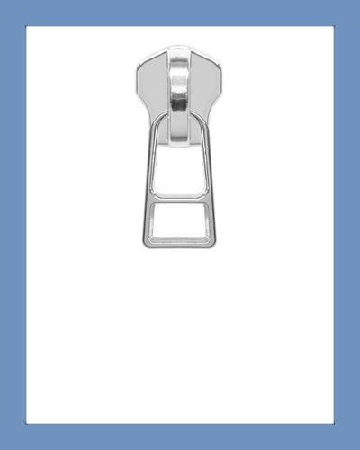 #5 Slider DHR Silver - Zipper and Thread
