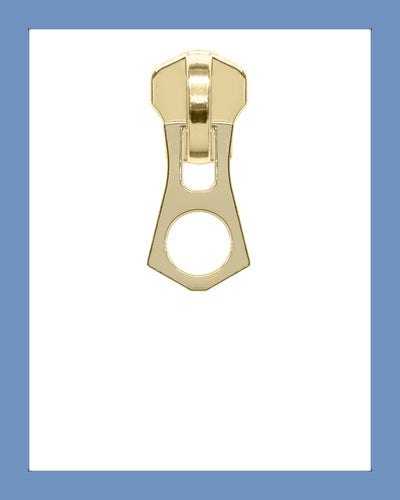 #5 Slider P0398 G. Brass - Zipper and Thread