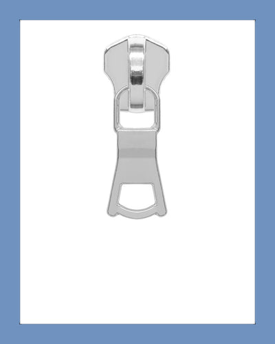 #5 Slider PUB280 Silver - Zipper and Thread
