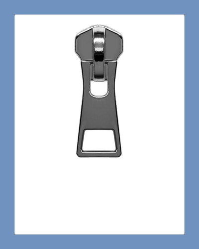 #5 Slider P0385 Gunmetal - Zipper and Thread