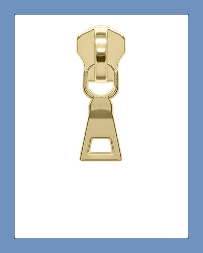 #5 Slider SZ210 G. Brass - Zipper and Thread