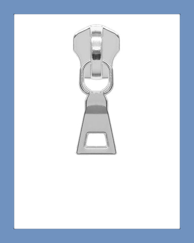 #5 Slider SZ210 Silver - Zipper and Thread