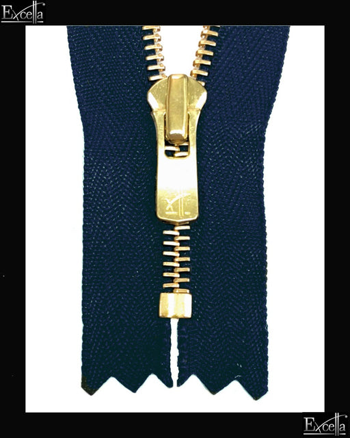 #2 Closed / Golden-Brass (7"~34") - Zipper and Thread