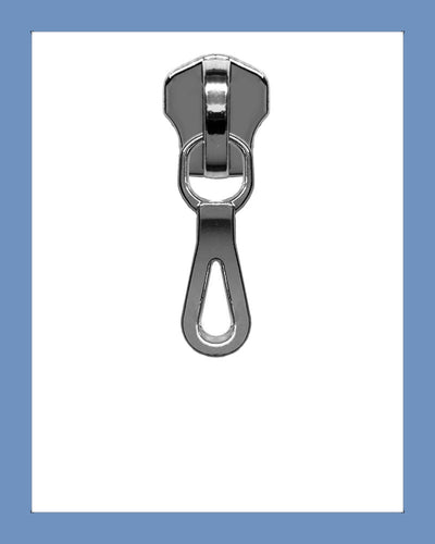 #5 Slider P0390 Gunmetal - Zipper and Thread