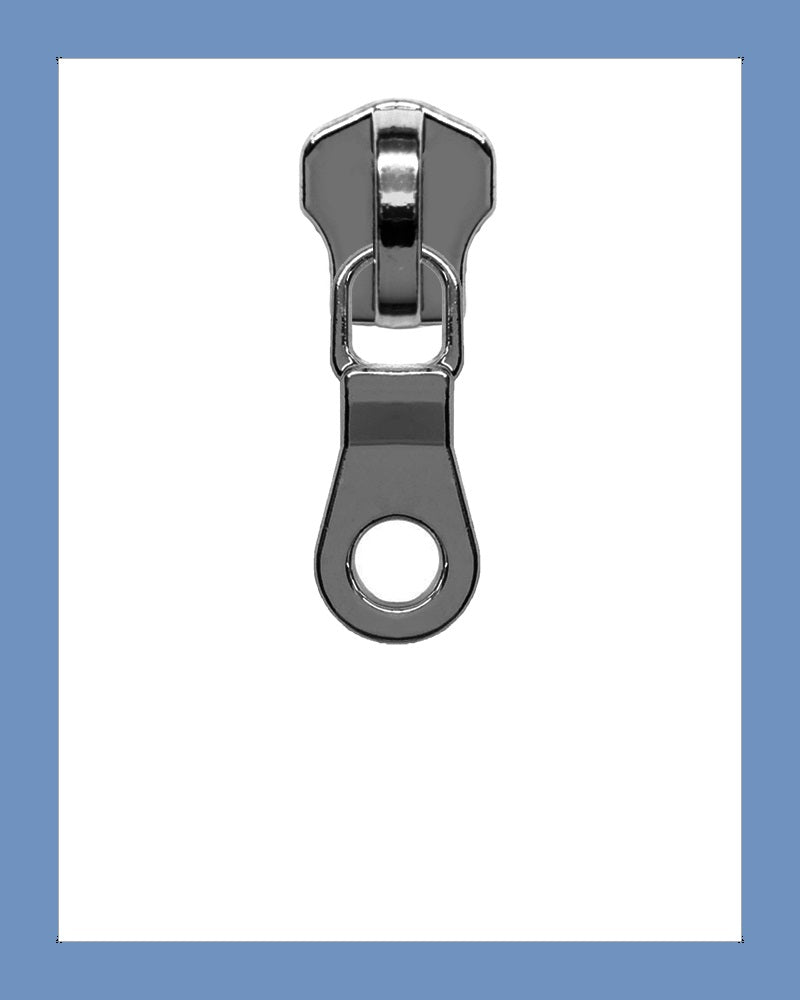 #5 Slider DDH Gunmetal - Zipper and Thread