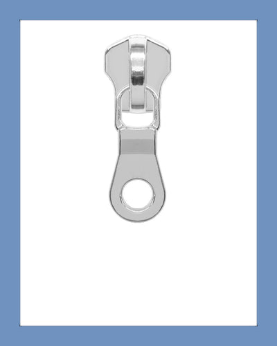 #5 Slider DDH Silver - Zipper and Thread