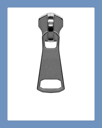 #5 Slider P0386 Gunmetal - Zipper and Thread