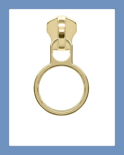 #5 Slider PUB132 G. Brass - Zipper and Thread