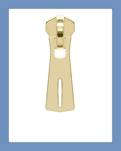 #5 Slider P0400 G. Brass - Zipper and Thread