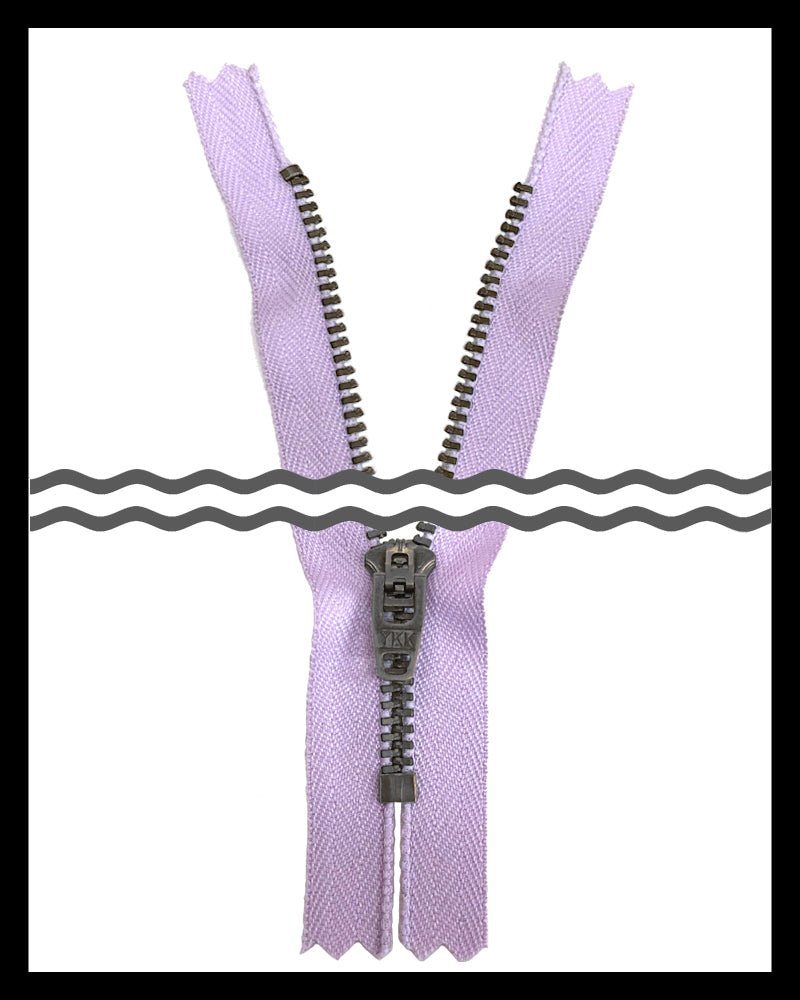 Information related to zippers, thread, and sewing.
