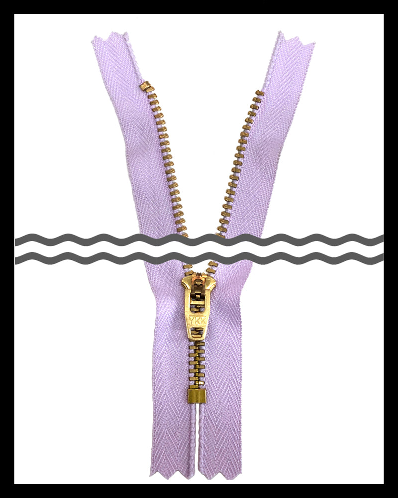 #4.5 Jeans (3"~9") Brass - Zipper and Thread