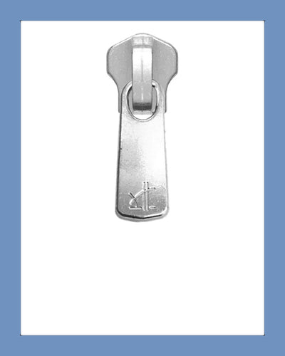 #5 Slider DF2E Silver - Zipper and Thread
