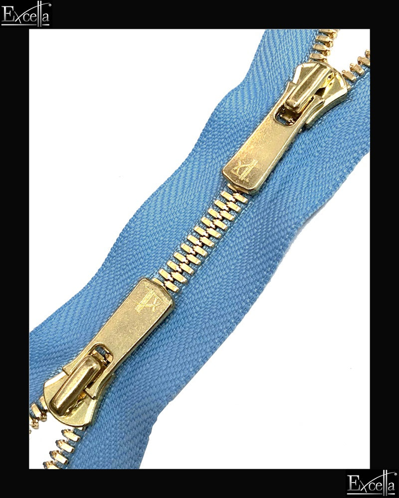 #5 Two-Way / Golden-Brass (4"~36") - Zipper and Thread