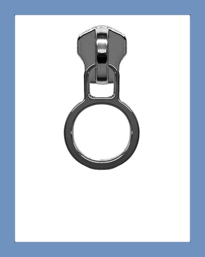 #5 Slider P0388 Gunmetal - Zipper and Thread