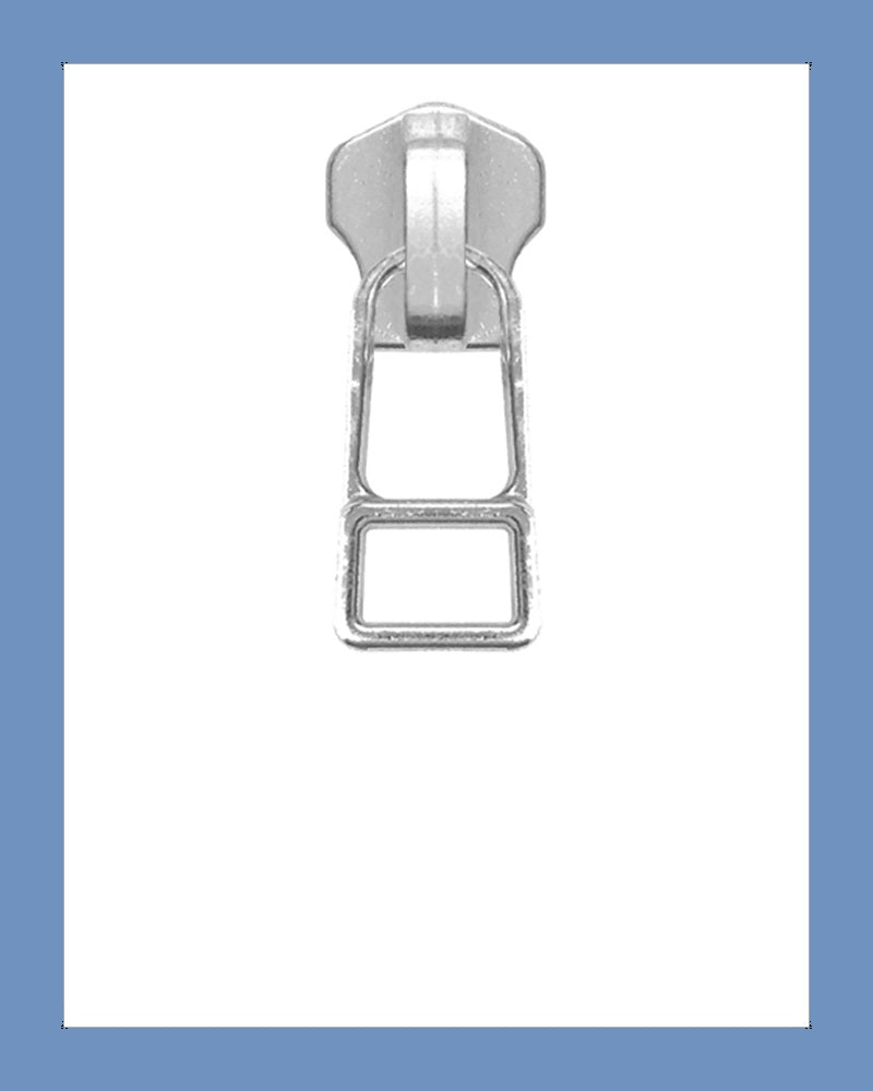 #8 Slider DADHR Silver - Zipper and Thread