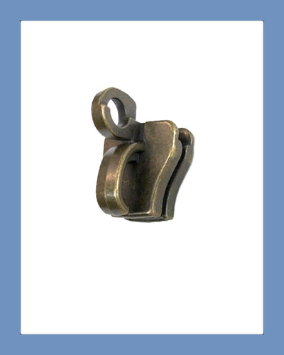 #8 Slider DF4NT2 Ant. Brass - Zipper and Thread