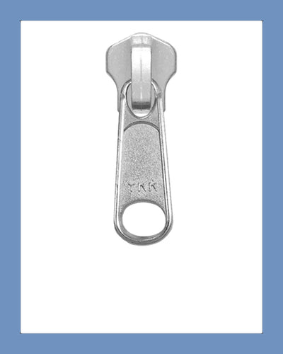 #8 Slider DFL Silver - Zipper and Thread