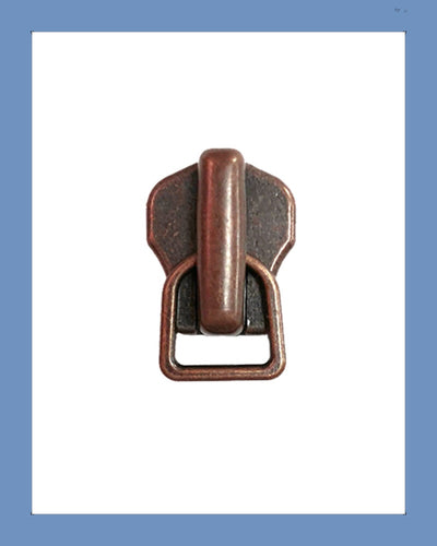 #8 Slider NTR Ant. Copper - Zipper and Thread