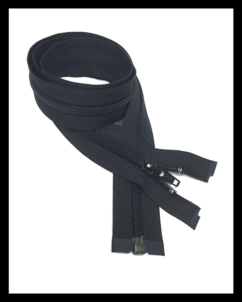 Information related to zippers, thread, and sewing.