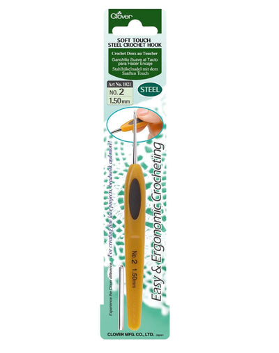 Soft Touch Steel Crochet Hook - Zipper and Thread