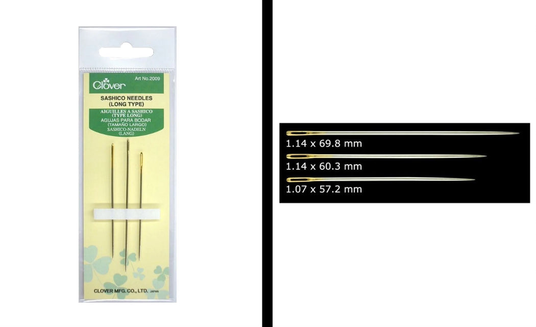 Sashico Needles (Long Type) - Zipper and Thread