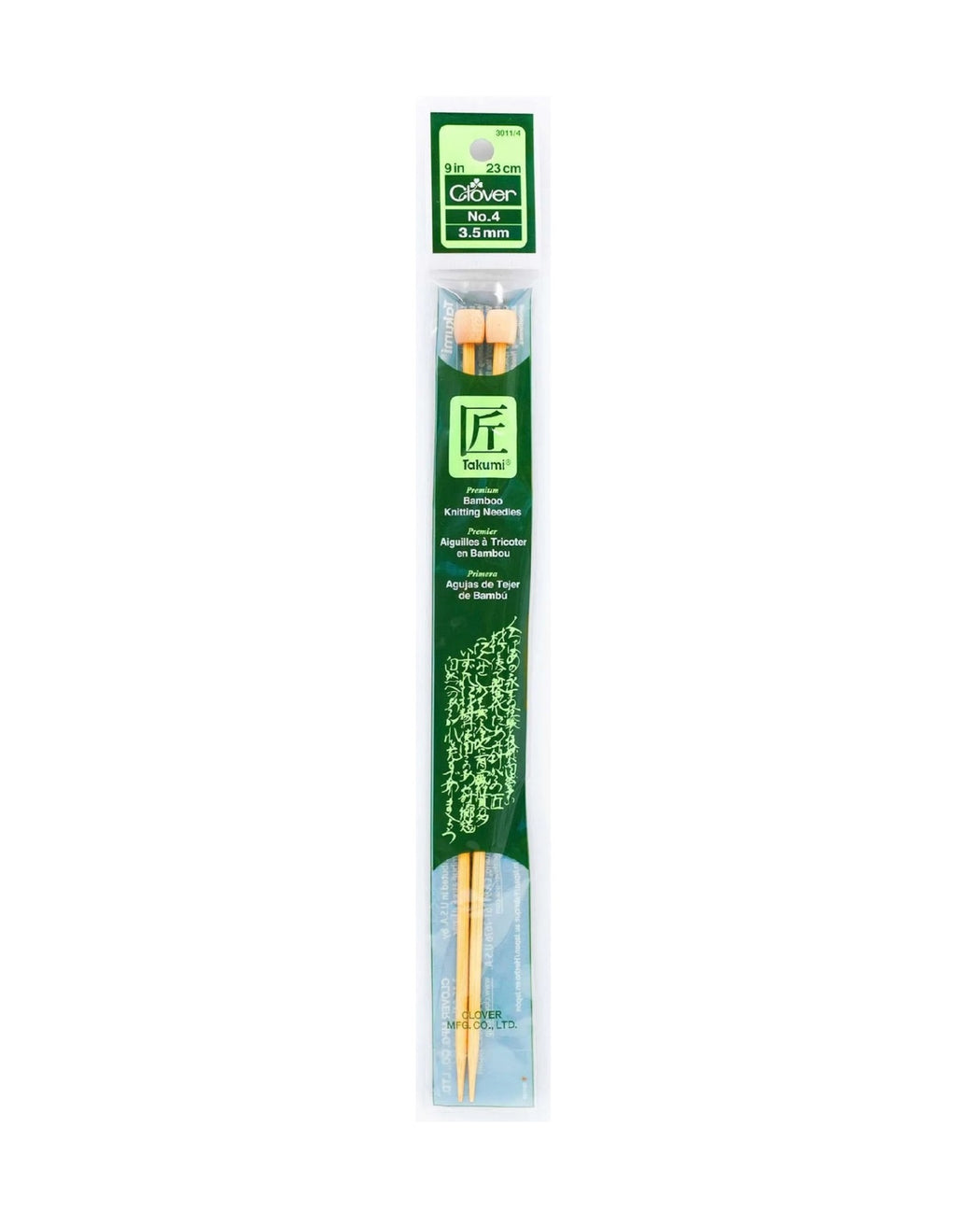 Takumi Bamboo Knit Needle 9" - Zipper and Thread