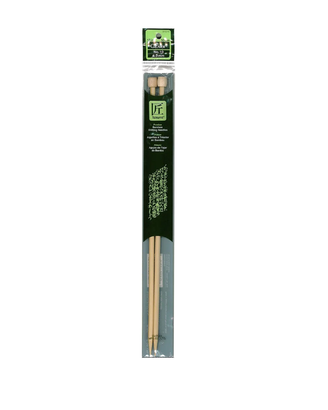Takumi Bamboo Knit Needles 13"(14") - Zipper and Thread