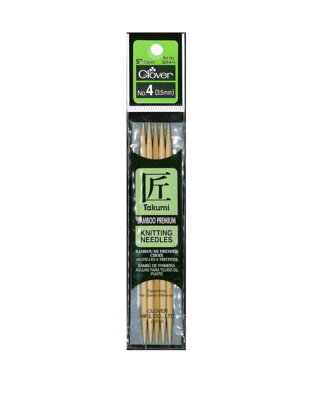 Takumi Bamboo Knit Needles 5" - Zipper and Thread