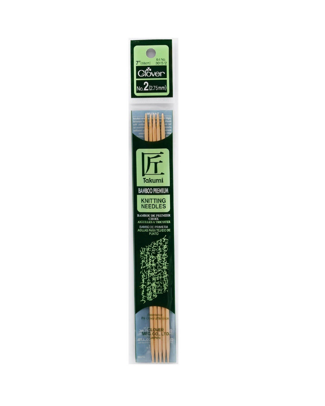 Takumi Bamboo Knit Needles 7" - Zipper and Thread