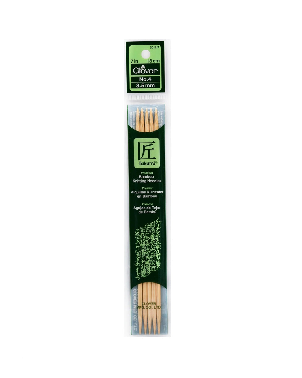 Takumi Bamboo Knit Needles 7" - Zipper and Thread