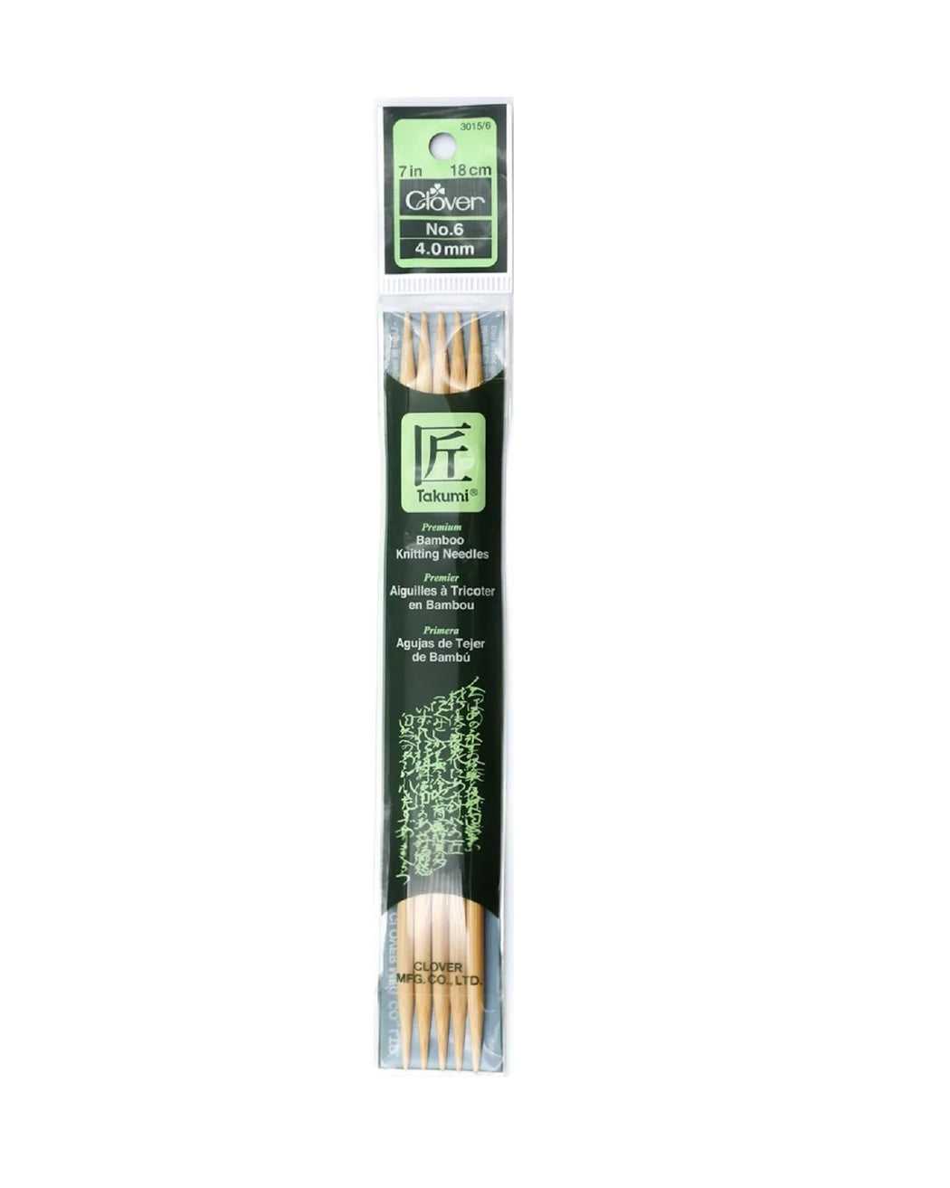 Takumi Bamboo Knit Needles 7" - Zipper and Thread