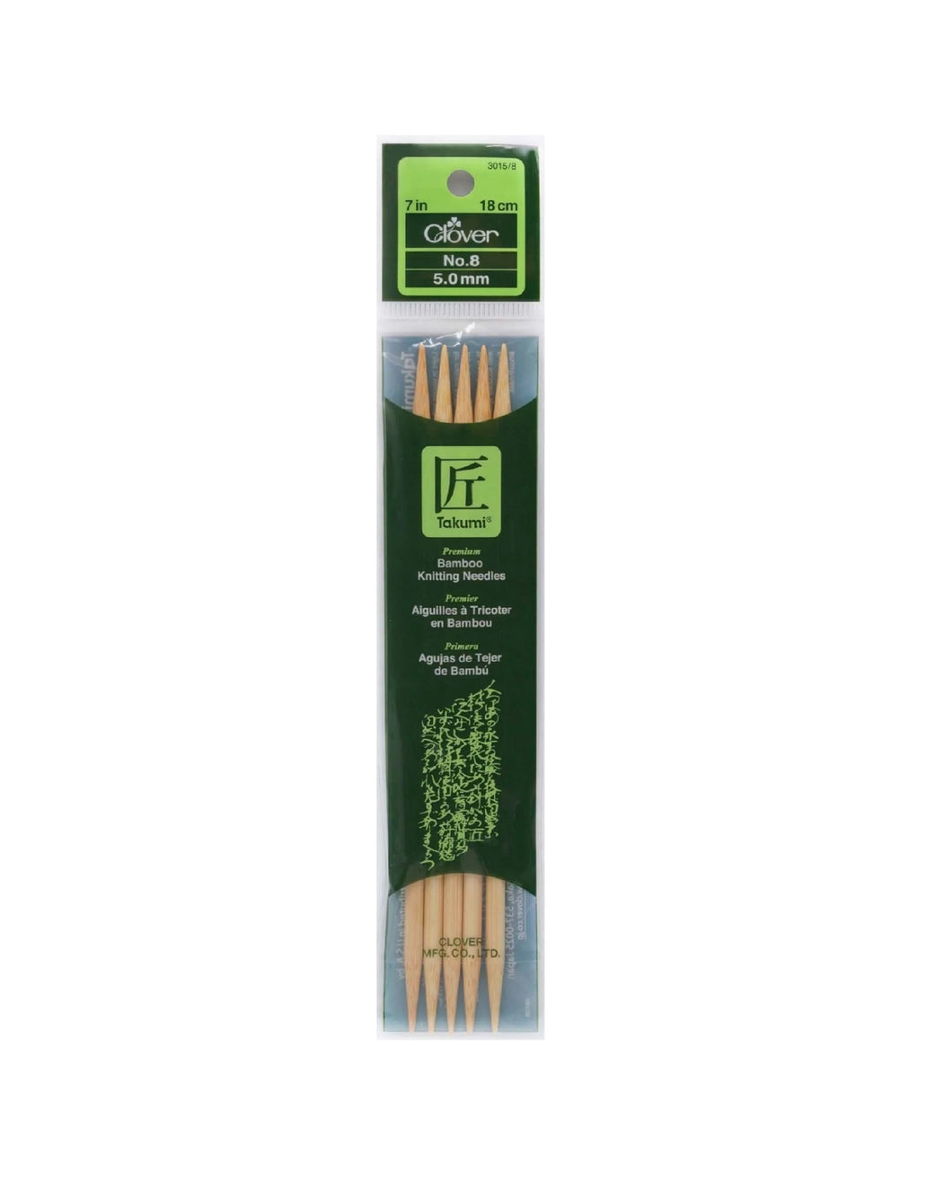 Takumi Bamboo Knit Needles 7" - Zipper and Thread