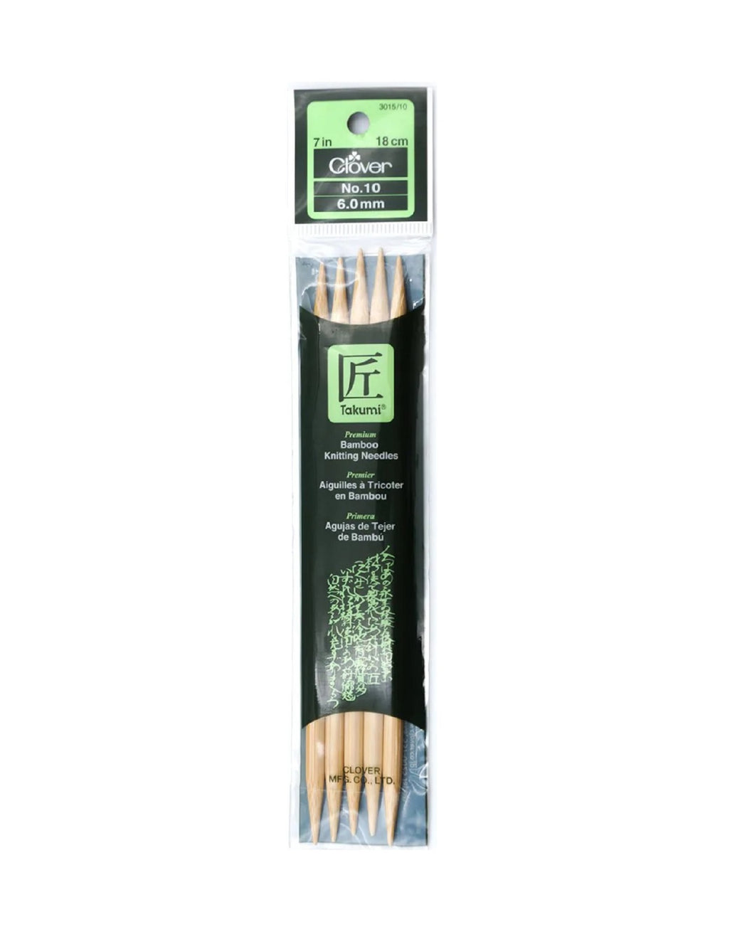 Takumi Bamboo Knit Needles 7" - Zipper and Thread