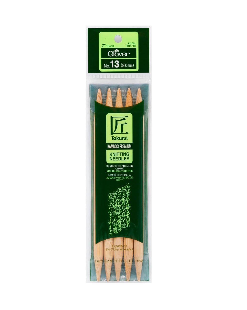 Takumi Bamboo Knit Needles 7" - Zipper and Thread