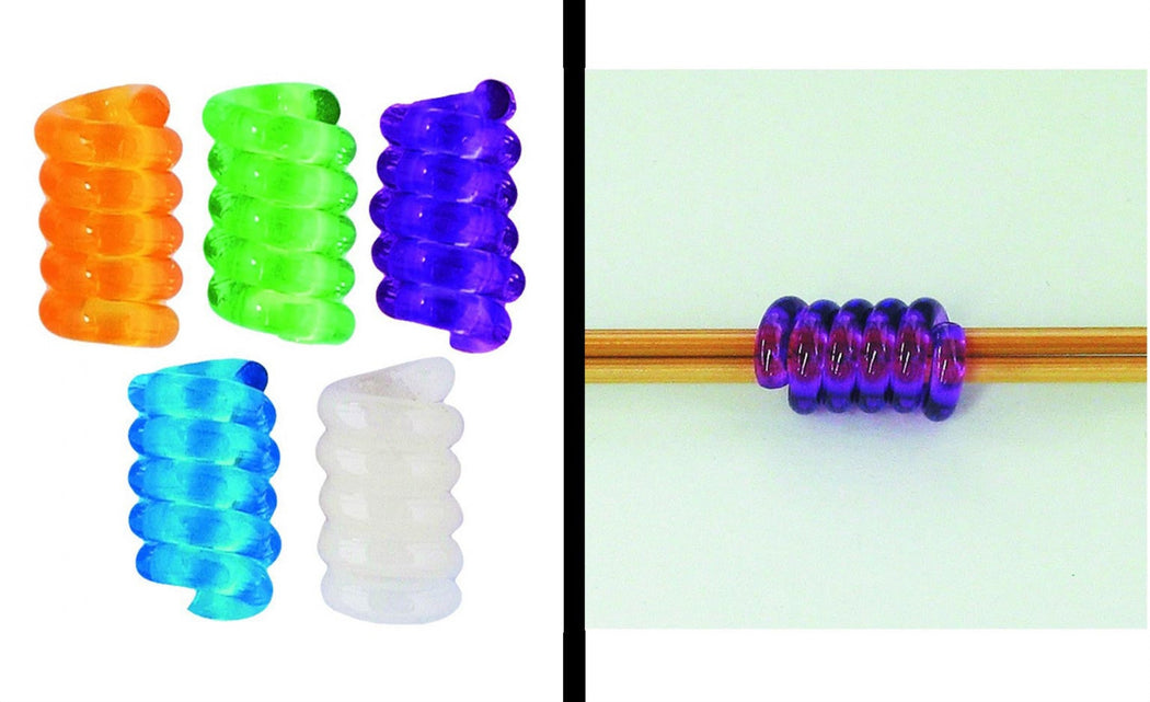 Coil Knitting Needle Holder (2 sizes) - Zipper and Thread