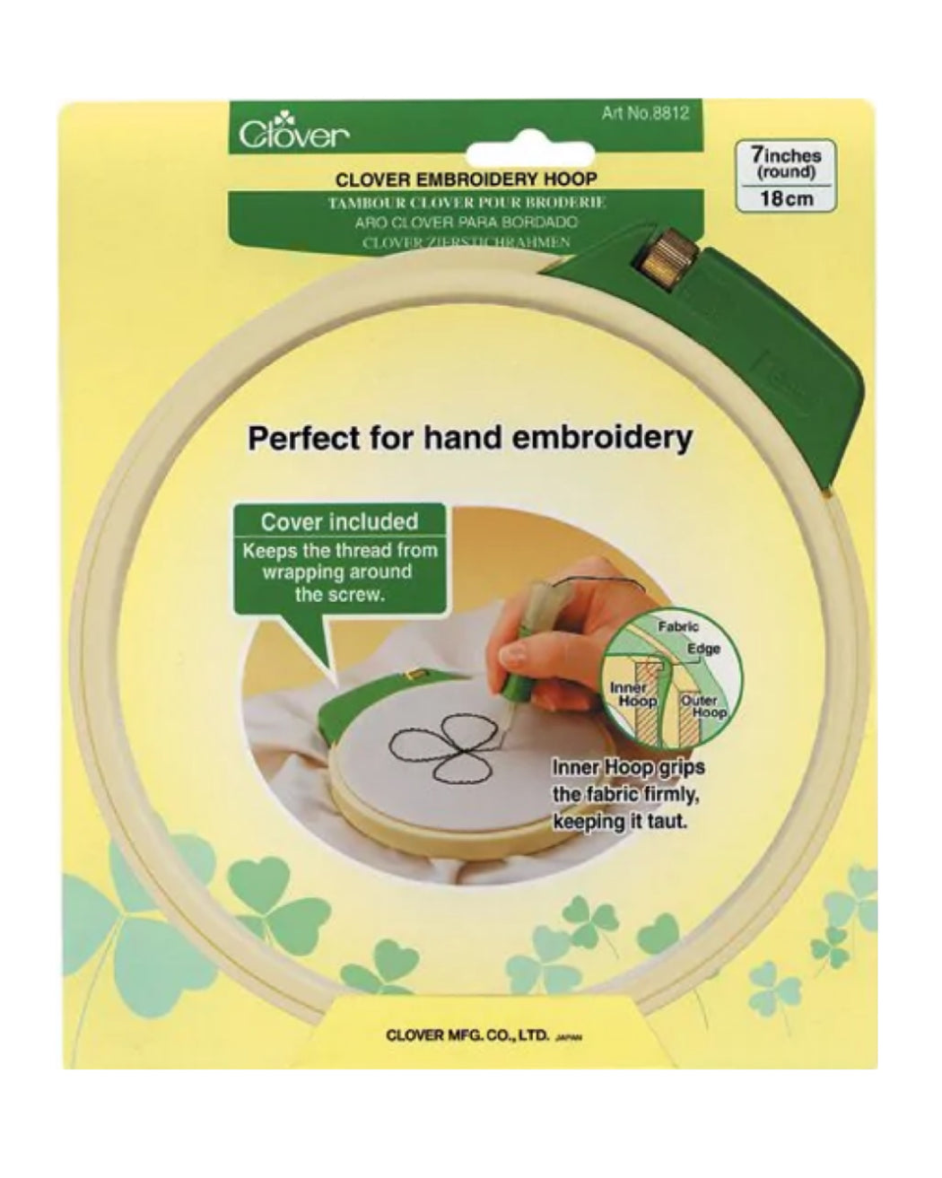 Embroidery Hoop - Zipper and Thread