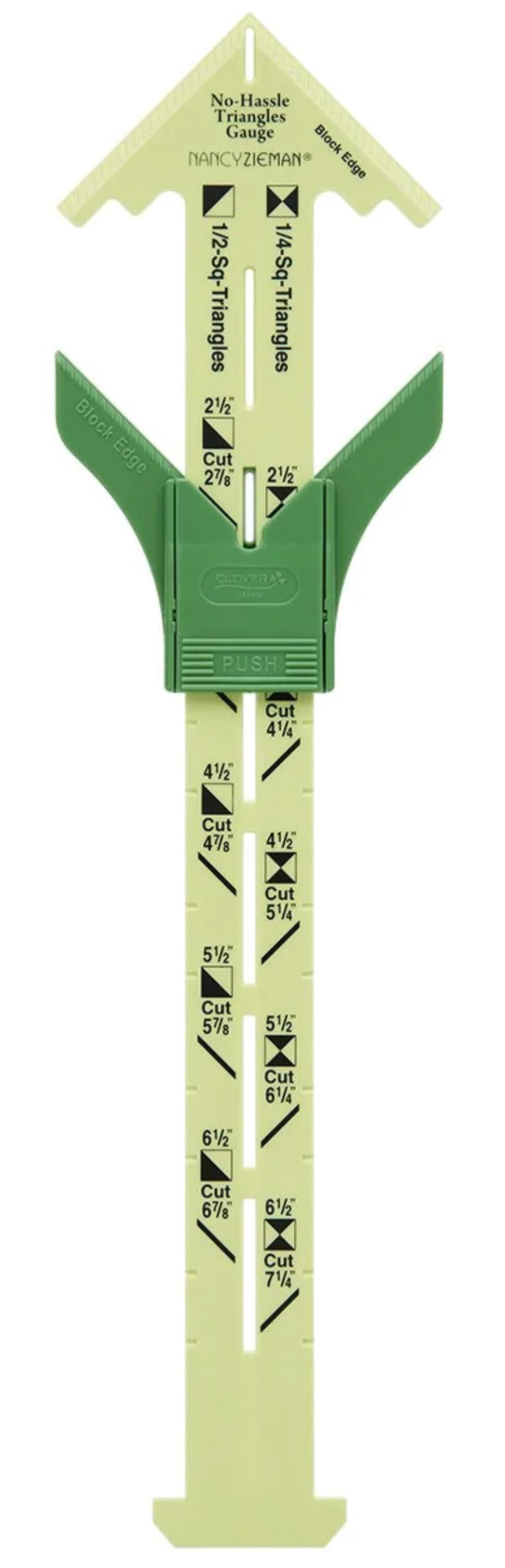 No-Hassle Triangles Gauge - Zipper and Thread